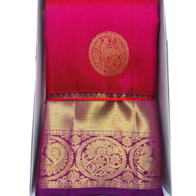 ILKAL SAREES - RED SILK SAREE