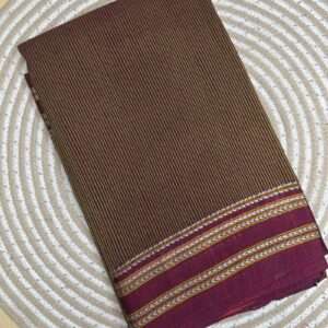 ILKAL SAREES -GAADI DHADI PURE COTTON