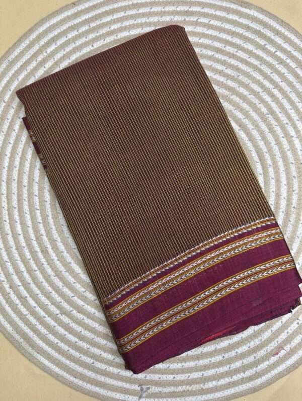 ILKAL SAREES -GAADI DHADI PURE COTTON