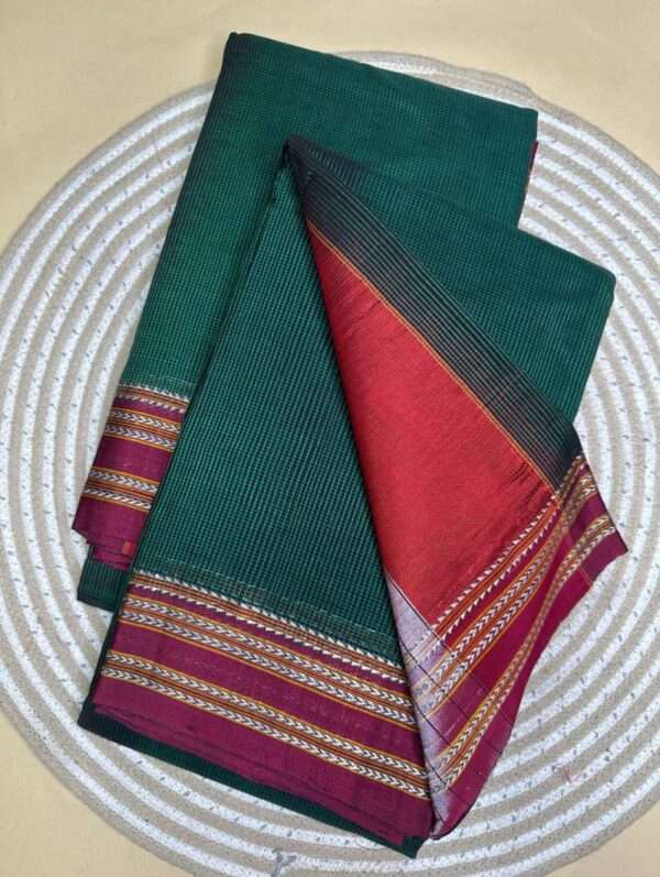 ILKAL SAREES LEAF GREEN