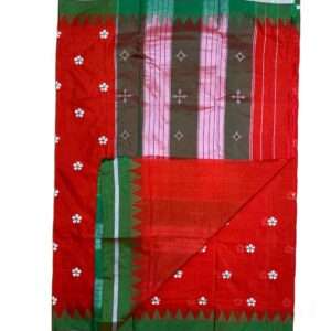ILKAL SAREES -  Red with Green